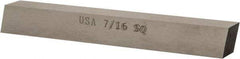 Cleveland - T15 Cobalt Square Tool Bit Blank - 7/16" Wide x 7/16" High x 3-1/2" OAL, 2 Beveled Ends, 10° Bevel Angle, Ground - Exact Industrial Supply