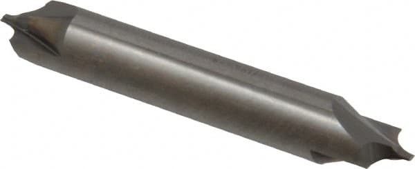 Value Collection - 5/32" Radius, 2 Flute, Solid Carbide, Double End, Corner Rounding End Mill - Uncoated, 0.06" Tip Diam, 2-1/2" Overall Length, 3/8" Shank Diam - Americas Industrial Supply