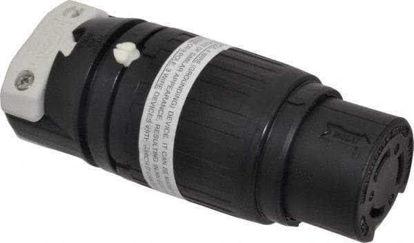 Hubbell Wiring Device-Kellems - 250 VDC, 600 VAC, 50 Amp, NonNEMA Configuration, Industrial Grade, Self Grounding Connector - 1 Phase, 3 Poles, IP20, 0.83 to 1-1/4 Inch Cord Diameter - Americas Industrial Supply