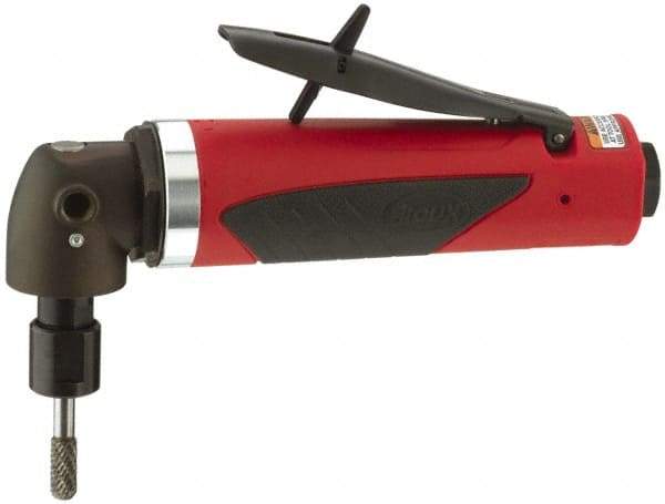 Sioux Tools - 1/4" Collet, Angle Handle, Angle Air Die Grinder - 12,000 RPM, Rear Exhaust, 30 CFM, 1 hp, 6.21 bar, 1/4 NPT - Americas Industrial Supply