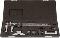 Mahr - 0 to 8" Outside Diameter Digital Caliper Set - 0.0005" Graduation, Hardened Stainless Steel - Americas Industrial Supply