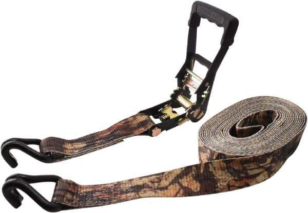 Erickson Manufacturing - 27' Long x 2" Wide, 10,000 Lb Basket Capacity, Polyester & Steel Web Sling - Camouflage Green - Americas Industrial Supply