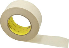 3M - 2" Wide x 60 Yd Long Tan Paper Masking Tape - Series 234, 5.9 mil Thick, 27 In/Lb Tensile Strength - Americas Industrial Supply