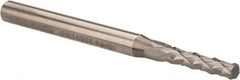 Accupro - 3/32" Diam, 3/8" LOC, Plain End, Solid Carbide Diamond Pattern Router Bit - Right Hand Cut, 1-1/2" OAL, 1/8" Shank Diam, Use on Fiberglass - Americas Industrial Supply