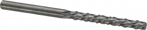 Accupro - 1/8" Diam, 1/2" LOC, Plain End, Solid Carbide Diamond Pattern Router Bit - Right Hand Cut, 1-1/2" OAL, 1/8" Shank Diam, Use on Fiberglass - Americas Industrial Supply