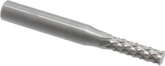 Accupro - 3/16" Diam, 5/8" LOC, Plain End, Solid Carbide Diamond Pattern Router Bit - Right Hand Cut, 2" OAL, 1/4" Shank Diam, Use on Fiberglass - Americas Industrial Supply