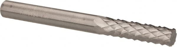 Accupro - 1/4" Diam, 3/4" LOC, Plain End, Solid Carbide Diamond Pattern Router Bit - Right Hand Cut, 2-1/2" OAL, 1/4" Shank Diam, Use on Fiberglass - Americas Industrial Supply