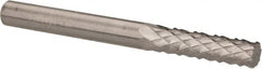 Accupro - 1/4" Diam, 3/4" LOC, Plain End, Solid Carbide Diamond Pattern Router Bit - Right Hand Cut, 2-1/2" OAL, 1/4" Shank Diam, Use on Fiberglass - Americas Industrial Supply