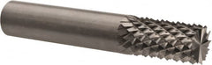 Accupro - 1/2" Diam, 1" LOC, Burr End, Solid Carbide Diamond Pattern Router Bit - Right Hand Cut, 3" OAL, 1/2" Shank Diam, Use on Fiberglass - Americas Industrial Supply