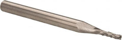 Accupro - 1/16" Diam, 3/16" LOC, End Mill End, Solid Carbide Diamond Pattern Router Bit - Right Hand Cut, 1-1/2" OAL, 1/8" Shank Diam, Use on Fiberglass - Americas Industrial Supply