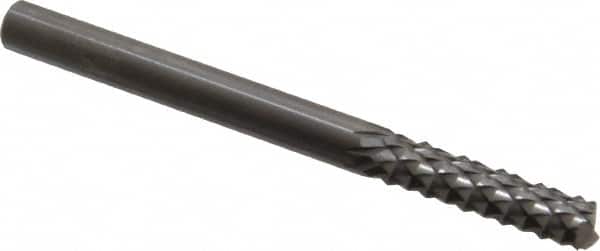 Accupro - 1/4" Diam, 1" LOC, End Mill End, Solid Carbide Diamond Pattern Router Bit - Right Hand Cut, 3" OAL, 1/4" Shank Diam, Use on Fiberglass - Americas Industrial Supply
