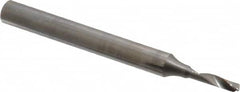 Accupro - 3mm Cutting Diam x 12mm Length of Cut, 1 Flute, Upcut Spiral Router Bit - Uncoated, Right Hand Cut, Solid Carbide, 64mm OAL x 6mm Shank Diam, Single Edge, 22° Helix Angle - Americas Industrial Supply