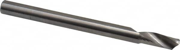 Accupro - 10mm Cutting Diam x 30mm Length of Cut, 1 Flute, Upcut Spiral Router Bit - Uncoated, Right Hand Cut, Solid Carbide, 76mm OAL x 10mm Shank Diam, Single Edge, 22° Helix Angle - Americas Industrial Supply