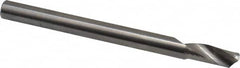 Accupro - 10mm Cutting Diam x 30mm Length of Cut, 1 Flute, Upcut Spiral Router Bit - Uncoated, Right Hand Cut, Solid Carbide, 76mm OAL x 10mm Shank Diam, Single Edge, 22° Helix Angle - Americas Industrial Supply