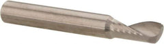 Accupro - 3/16" Cutting Diam x 3/8" Length of Cut, 1 Flute, Upcut Spiral Router Bit - Uncoated, Right Hand Cut, Solid Carbide, 1-1/2" OAL x 3/16" Shank Diam, Single Edge, 22° Helix Angle - Americas Industrial Supply