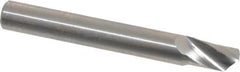 Accupro - 1/4" Cutting Diam x 3/8" Length of Cut, 1 Flute, Upcut Spiral Router Bit - Uncoated, Right Hand Cut, Solid Carbide, 2" OAL x 1/4" Shank Diam, Single Edge, 22° Helix Angle - Americas Industrial Supply
