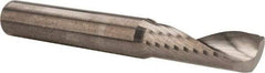 Accupro - 3/8" Cutting Diam x 1-1/8" Length of Cut, 1 Flute, Upcut Spiral Router Bit - Uncoated, Right Hand Cut, Solid Carbide, 3" OAL x 3/8" Shank Diam, Single Edge, 22° Helix Angle - Americas Industrial Supply