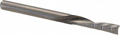 Accupro - 1/8" Cutting Diam x 1/2" Length of Cut, 1 Flute, Downcut Spiral Router Bit - Uncoated, Right Hand Cut, Solid Carbide, 1-1/2" OAL x 1/8" Shank Diam, Single Edge, 21° Helix Angle - Americas Industrial Supply