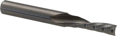 Accupro - 3/16" Cutting Diam x 5/8" Length of Cut, 1 Flute, Downcut Spiral Router Bit - Uncoated, Right Hand Cut, Solid Carbide, 2" OAL x 1/4" Shank Diam, Single Edge, 21° Helix Angle - Americas Industrial Supply