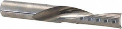 Accupro - 1/2" Cutting Diam x 1-5/8" Length of Cut, 1 Flute, Downcut Spiral Router Bit - Uncoated, Right Hand Cut, Solid Carbide, 3-1/2" OAL x 1/2" Shank Diam, Single Edge, 21° Helix Angle - Americas Industrial Supply