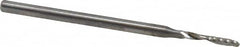 Accupro - 2mm Cutting Diam x 12mm Length of Cut, 1 Flute, Upcut Spiral Router Bit - Uncoated, Right Hand Cut, Solid Carbide, 57mm OAL x 3mm Shank Diam, Single Edge, 21° Helix Angle - Americas Industrial Supply
