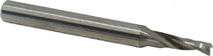 Accupro - 4mm Cutting Diam x 12mm Length of Cut, 1 Flute, Upcut Spiral Router Bit - Uncoated, Right Hand Cut, Solid Carbide, 57mm OAL x 6mm Shank Diam, Single Edge, 21° Helix Angle - Americas Industrial Supply
