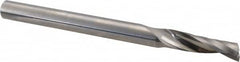 Accupro - 12mm Cutting Diam x 40mm Length of Cut, 1 Flute, Upcut Spiral Router Bit - Uncoated, Right Hand Cut, Solid Carbide, 150mm OAL x 12mm Shank Diam, Single Edge, 21° Helix Angle - Americas Industrial Supply