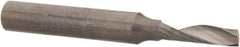 Accupro - 5/32" Cutting Diam x 9/16" Length of Cut, 1 Flute, Upcut Spiral Router Bit - Uncoated, Right Hand Cut, Solid Carbide, 2" OAL x 1/4" Shank Diam, Single Edge, 21° Helix Angle - Americas Industrial Supply