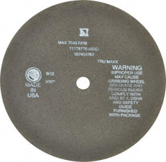 Tru-Maxx - 8" 60 Grit Aluminum Oxide Cutoff Wheel - 3/32" Thick, 5/8" Arbor, 4,536 Max RPM, Use with Stationary Tools - Americas Industrial Supply