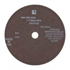 Tru-Maxx - 6" 60 Grit Aluminum Oxide Cutoff Wheel - 1/16" Thick, 5/8" Arbor, 6,048 Max RPM, Use with Stationary Tools - Americas Industrial Supply