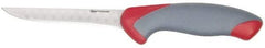 Clauss - 5" Long Blade, Stainless Steel, Fine Edge, Boning Knife - 10-3/4" OAL, Comfort Grip Handle - Americas Industrial Supply