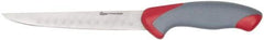 Clauss - 6-1/2" Long Blade, Stainless Steel, Fine Edge, Slicing Knife - 12" OAL, Comfort Grip Handle - Americas Industrial Supply