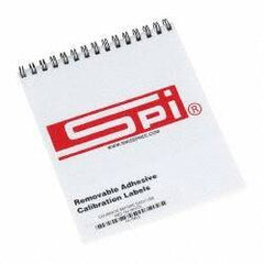 SPI - Inspection Label - Legend: Calibrate Before Each Use, English, Red & White, 2" Long x 1/2" High, No Coating - Americas Industrial Supply