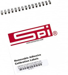 SPI - Inspection Label - Legend: Limited Calibration, English, Black & Yellow, 2" Long x 1/2" High, No Coating - Americas Industrial Supply