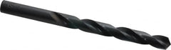 Hertel - Letter V 118° High Speed Steel Jobber Drill - Oxide Finish, Right Hand Cut, Spiral Flute, Straight Shank, 5" OAL, Standard Point - Americas Industrial Supply