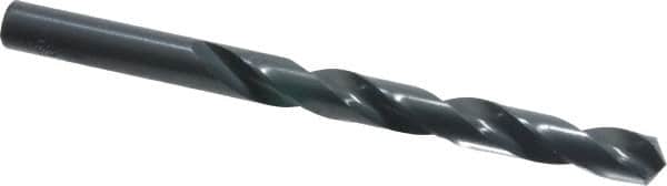 Hertel - Letter W 118° High Speed Steel Jobber Drill - Oxide Finish, Right Hand Cut, Spiral Flute, Straight Shank, 5-1/8" OAL, Standard Point - Americas Industrial Supply