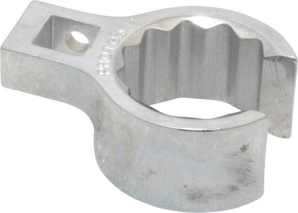 Proto - 1" 12 Point 3/8" Drive Chrome Flare Nut Crowfoot Wrench - 1-29/64" Head Diam x 25/32" Head Thickness, 1" OAL - Americas Industrial Supply