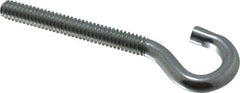 Gibraltar - 1/4-20, Zinc-Plated Finish, Steel Wire Turned Open Eye Bolt - 2" Thread Length, 1/2" ID x 15/16" OD, 2" Shank Length - Americas Industrial Supply