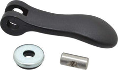 KIPP - 5/16-18, 1.06" Hub Diam, Black Powder Coat Cast Aluminum Adjustable Clamping Handle - Americas Industrial Supply