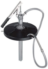 PRO-LUBE - Oil Lubrication 0.47 Strokes/oz Flow Aluminum Lever Hand Pump - For 120 Lb & 16 Gal Container, Use with Heavy Oil & Transmission Differentials, Do Not Use with Corrosive Media & Water-Based Media - Americas Industrial Supply