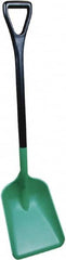 Remco - 13-7/8" High Square Plastic Shovel - 30-7/8" Long D-Grip Handle - Americas Industrial Supply