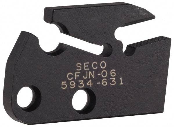 Seco - 0.197" Blade Width, 7.02" OAL, Single End Indexable Cut-Off Blade - 0.866" Max Depth of Cut, CFJN Blade, MDT Series - Americas Industrial Supply