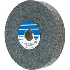 Norton - 6" Diam, 1" Face Width, 1" Center Hole, Fine Grade, Silicon Carbide Deburring Wheel - Convolute, Density 7 Grade - Americas Industrial Supply