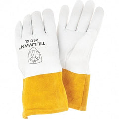 TILLMAN - Welder's & Heat Protective Gloves - MP(XL)TOP/G KIDS/SK, 4"CU TIG WLDR GLOVES - Americas Industrial Supply