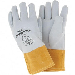 TILLMAN - Welder's & Heat Protective Gloves - MP(L) DEER SKIN SPLIT TIG 4" CUFF GLOVES - Americas Industrial Supply