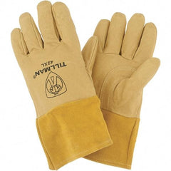 TILLMAN - Welder's & Heat Protective Gloves - MP(XL)TOP GRAIN PIGSKIN,4" CUFF GLOVES - Americas Industrial Supply