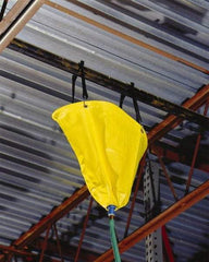 UltraTech - 18" Diam, Square Pipe Leak Diverter - 1.5' Long x 1.5' Wide x 10 mil Thick, Yellow - Americas Industrial Supply
