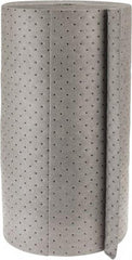 Brady SPC Sorbents - 49 Gal Capacity per Package, Universal Roll - 150' Long x 30" Wide, Gray, Polypropylene - Americas Industrial Supply