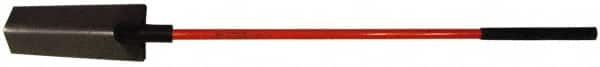 NUPLA - 14" High x 4-3/4" Wide Tapered Steel Spade - 48" Long Fiberglass Straight Handle, Turned - Americas Industrial Supply