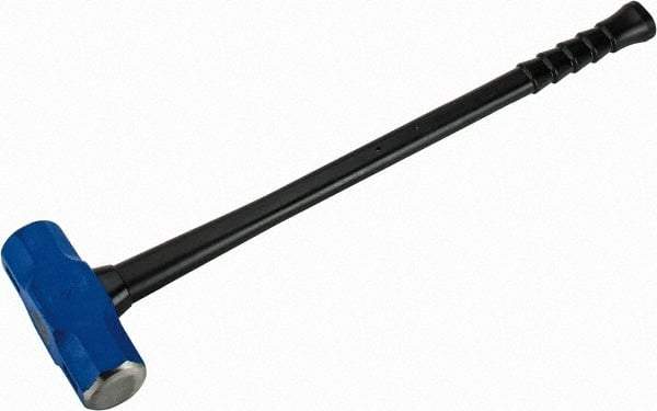 NUPLA - 16 Lb Head, 32" Long Soft Steel Safety Sledge Hammer - Steel Head, 2-5/8" Face Diam, 8-1/4" Long Head, Fiberglass Handle - Americas Industrial Supply